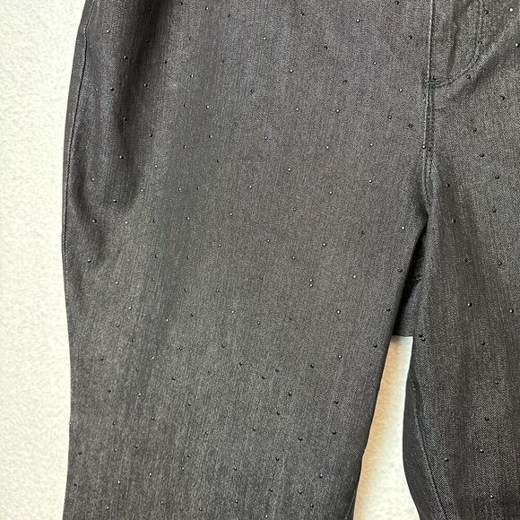 2/$30 Catherines Studded Rhinestone Straight Leg Jeans Size 22W Stretch Western - Picture 8 of 13